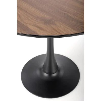 Стол обеденный HALMAR OLMO орех/черный 90 — фото 2