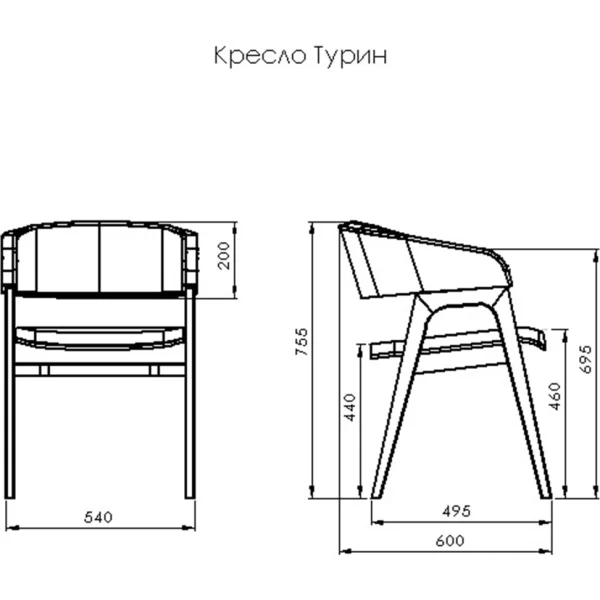 Кресло Турин бук