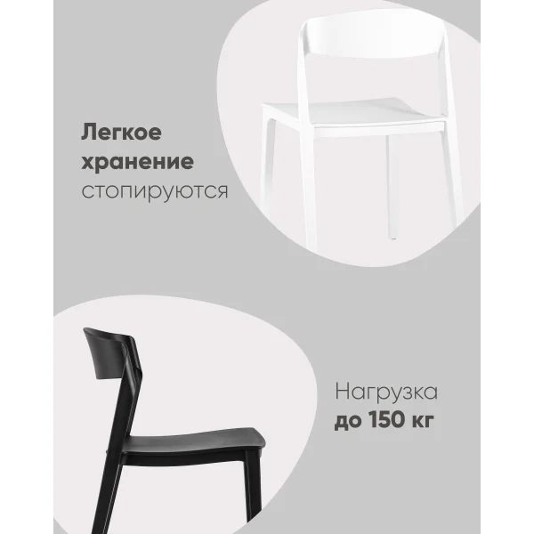 Стул Moris пластик белый