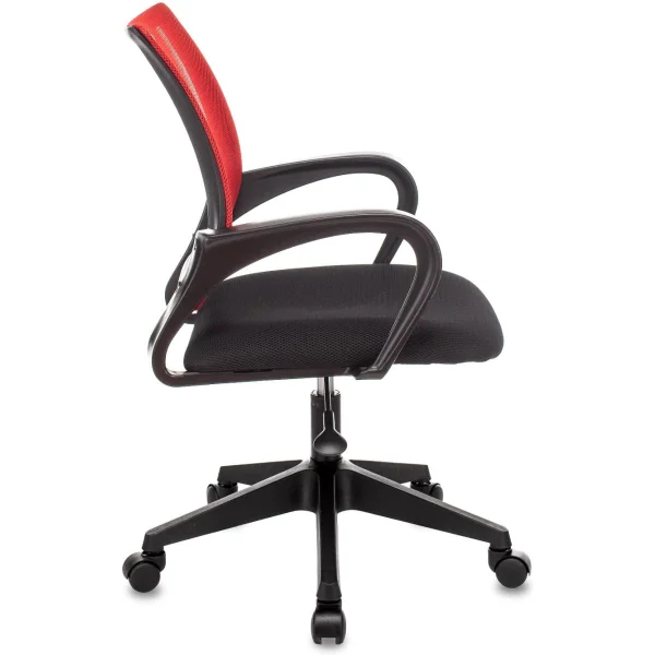 Кресло офисное TopChairs ST-Basic сетка/ткань красный