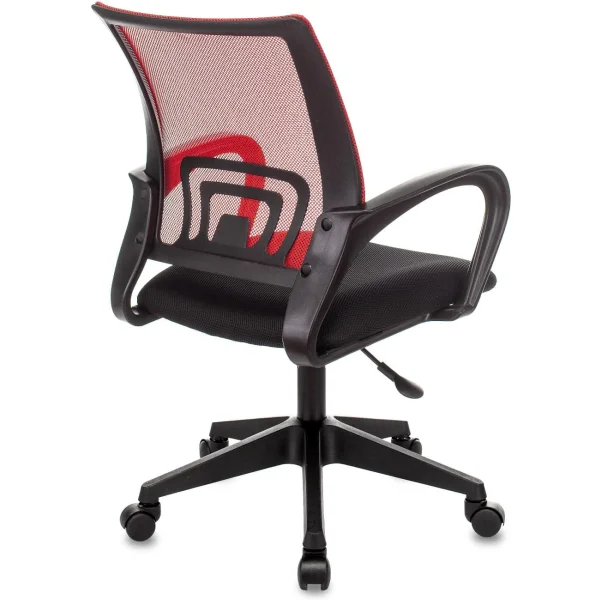 Кресло офисное TopChairs ST-Basic сетка/ткань красный