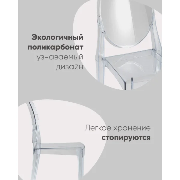 Стул Victoria Ghost NEW янтарный