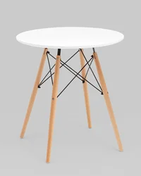 Стол круглый Eames DSW NEW D70 белый