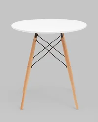 Стол круглый Eames DSW NEW D70 белый
