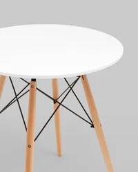 Стол круглый Eames DSW NEW D70 белый