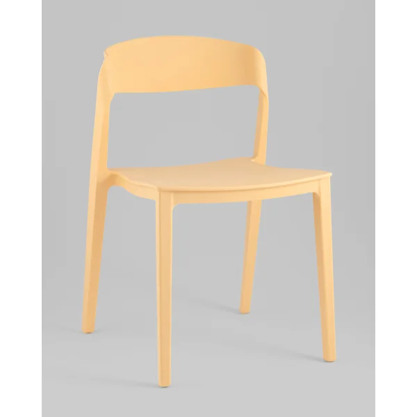 Стул Moris пластик бледно-желтый