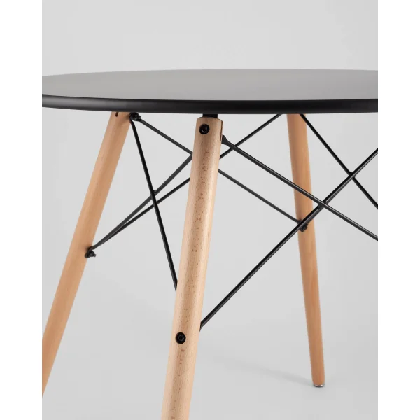 Стол круглый EAMES DSW NEW D=80 черный