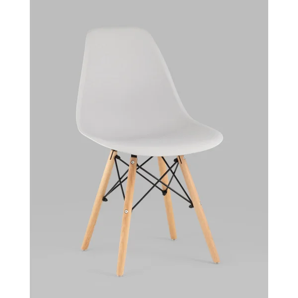 Стул Eames Style DSW светло-серый (разборный каркас)