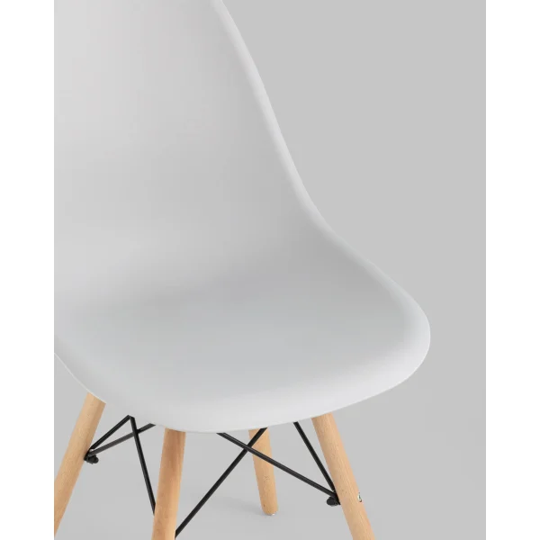 Стул Eames Style DSW светло-серый (разборный каркас)