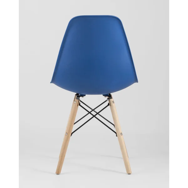 Стул Eames Style DSW синий (разборный каркас)