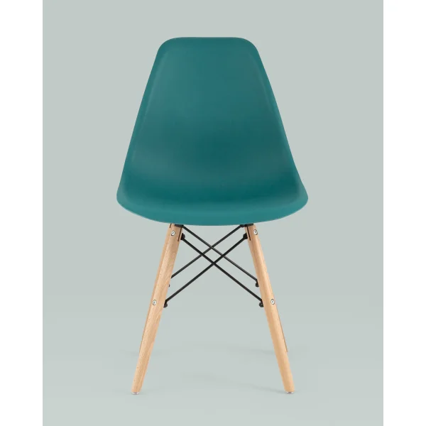 Стул Eames Style DSW темно-бирюзовый x4 (разборный каркас)