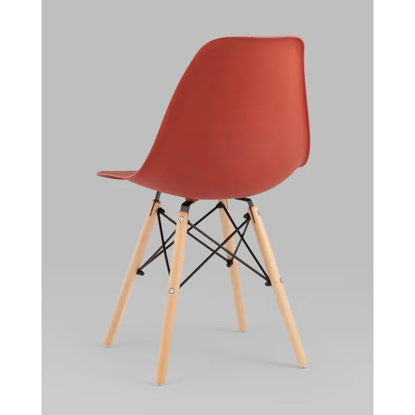 Стул Eames Style DSW терракотовый x4 (разборный каркас)