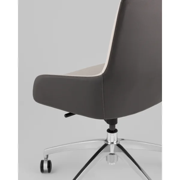 Кресло офисное TopChairs Soulo светло-серый, серый