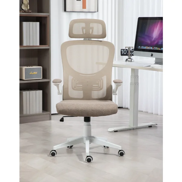 Кресло офисное TopChairs Airone бежевый ткань