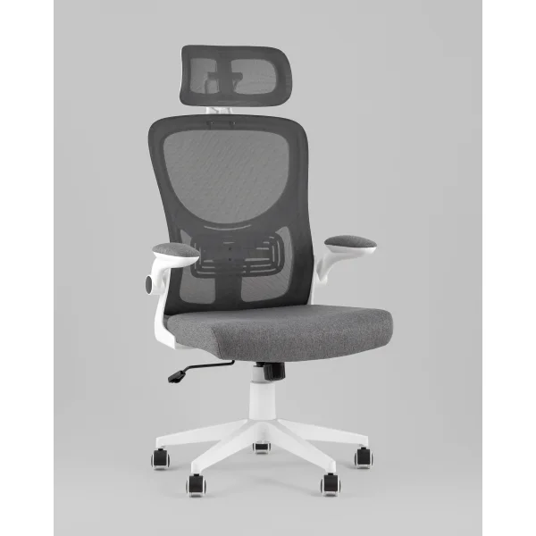 Кресло офисное TopChairs Airone серый ткань