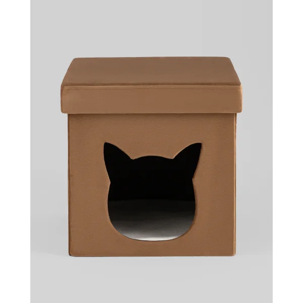 Пуф складной с ящиком Store Pet коричневый