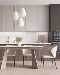 Стол обеденный Eliora 160-240*90 см серая керамика