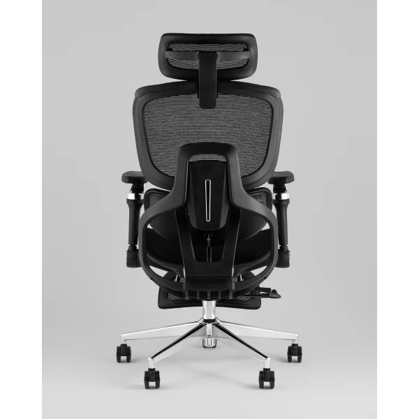 Кресло офисное TopChairs Prodigy с оттоманкой черный