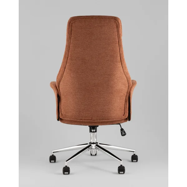 Кресло офисное TopChairs Neoma терракотовый ткань