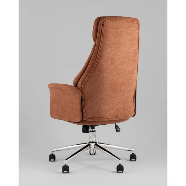 Кресло офисное TopChairs Neoma терракотовый ткань