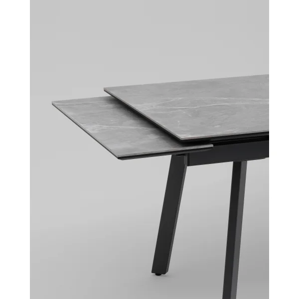 Стол Тайл 140-200/85/75 столешница керамика Larka Grey