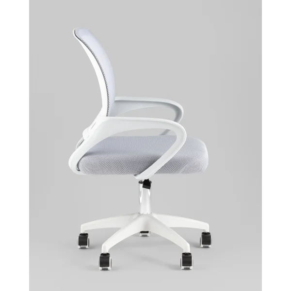 Кресло офисное TopChairs Simple SN серый пластик белый