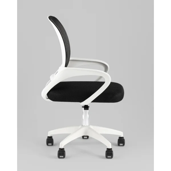 Кресло офисное TopChairs Simple SN черный пластик белый