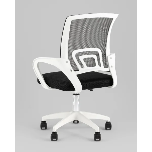 Кресло офисное TopChairs Simple SN черный пластик белый