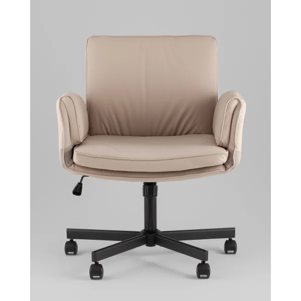 Кресло офисное TopChairs Foldo с откидными подлокотниками бежевое