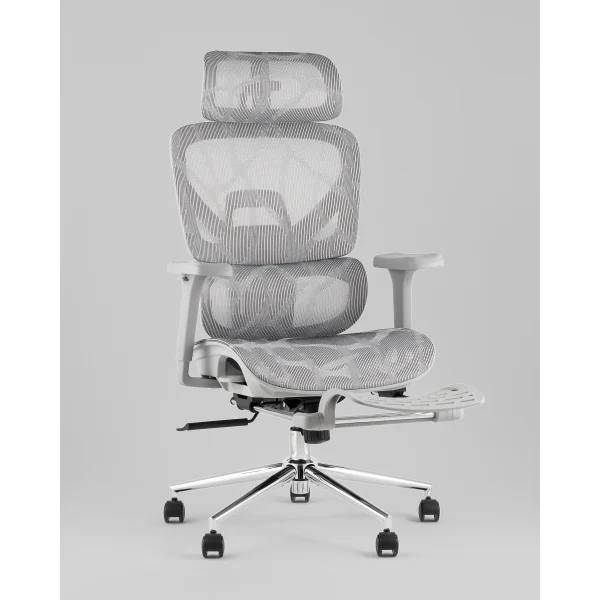 Кресло офисное TopChairs Vertus серая сетка