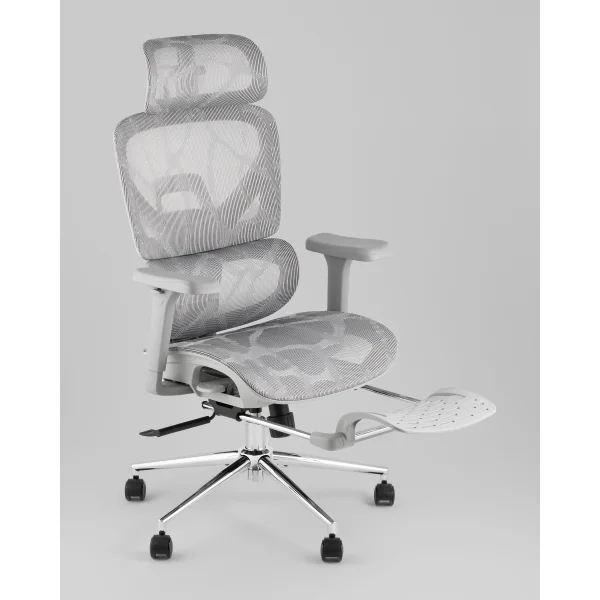 Кресло офисное TopChairs Vertus серая сетка