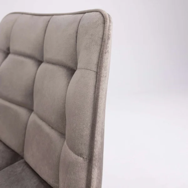 Стул полубарный Linx, бежевый, велюр