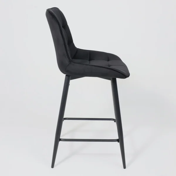Стул полубарный Linx, черный, велюр