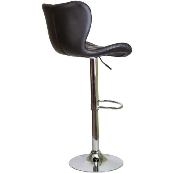 Стул барный Mist, черный, экокожа
