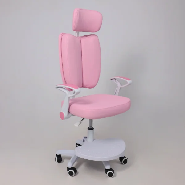 Кресло поворотное Twins, розовый, ткань