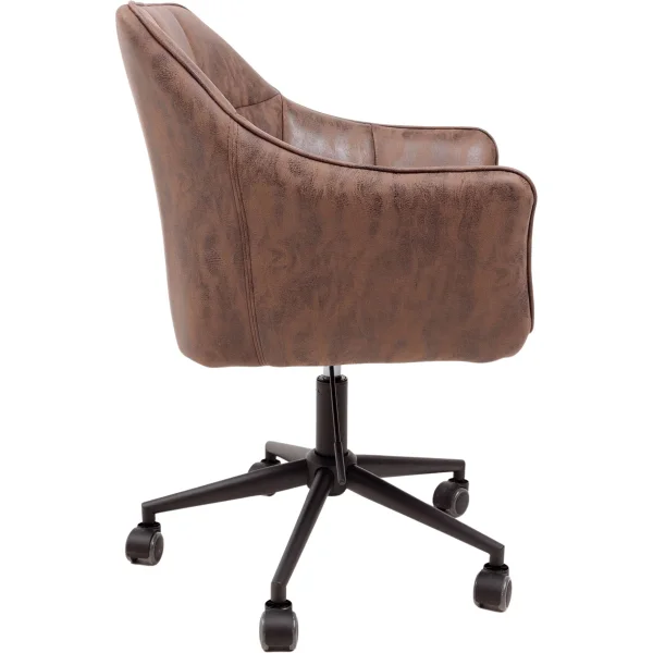 Кресло поворотное Barren, винтажный коричневый, ткань