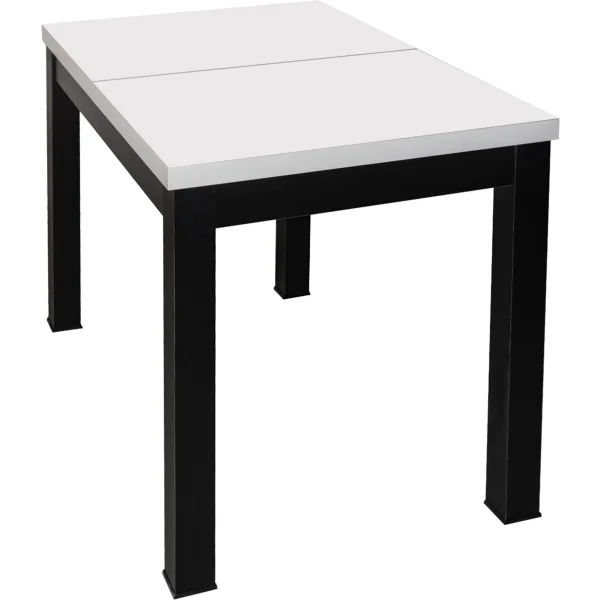 Стол раздвижной BLACK, 1100(1490)*670*770, (белый мат)