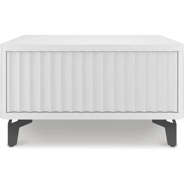 Стол-консоль SHTABE ROYAL 5001 эко, Белый-Белый-Черный