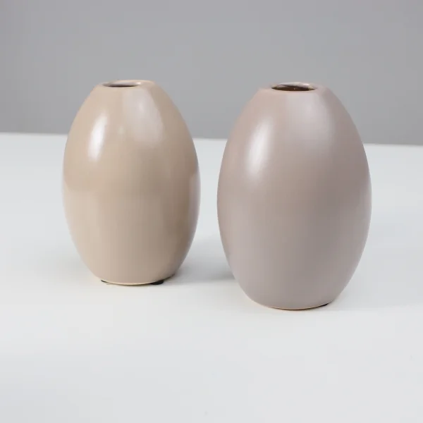 Ваза керамическая MARS, светло-серый, 11*15см