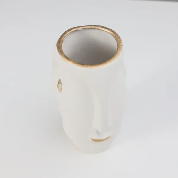 Ваза керамическая COLD, белый, 11*11*19,5см