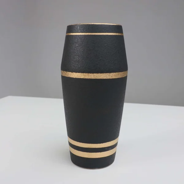 Ваза керамическая STORM, черный, 12*12*24,5см