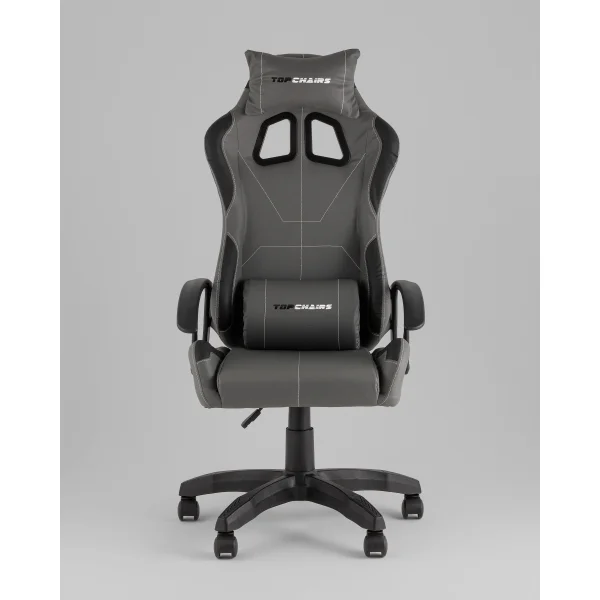 Кресло спортивное TopChairs Wyvern серо-черный
