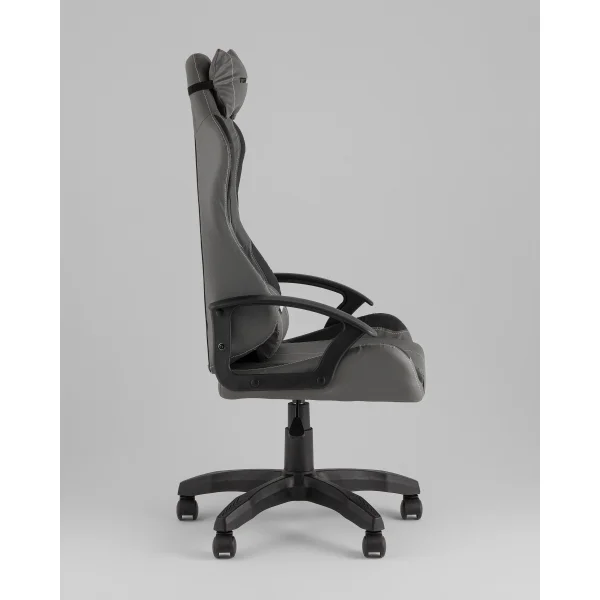 Кресло спортивное TopChairs Wyvern серо-черный