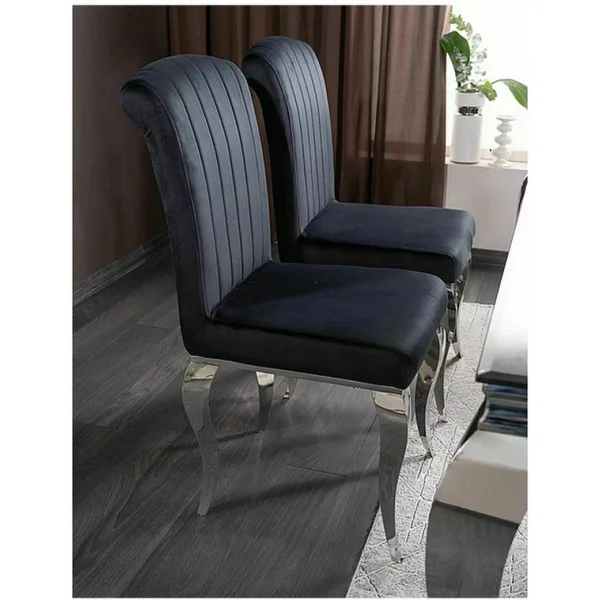 Стул SIGNAL PRINCE Velvet tap. 186 черный/хром