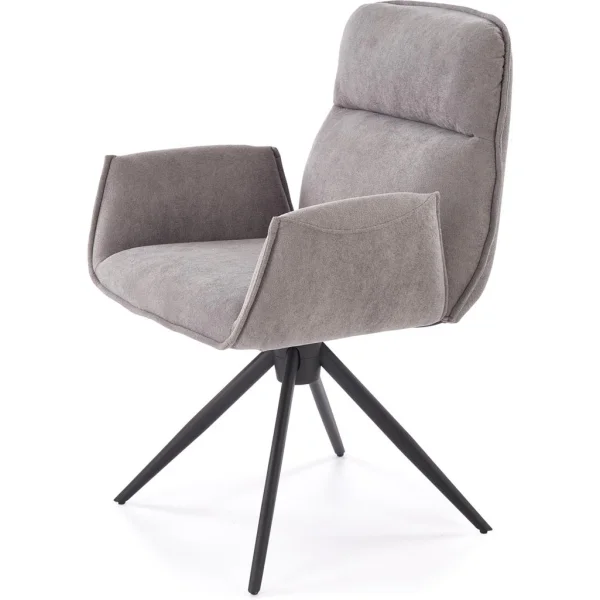 Стул HALMAR K574 серый/черный, поворотный