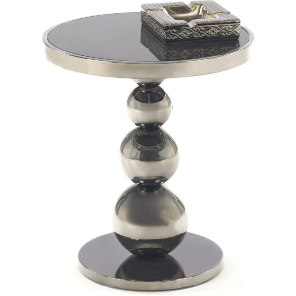 Стол журнальный HALMAR CARLA черный/серебряный