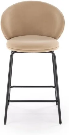 Стул барный HALMAR H121 бежевый/черный