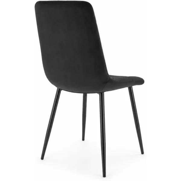 Стул SIGNAL TOM Velvet Bluvel 19 черный/черный