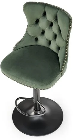 Стул барный HALMAR H117 темно-зеленый