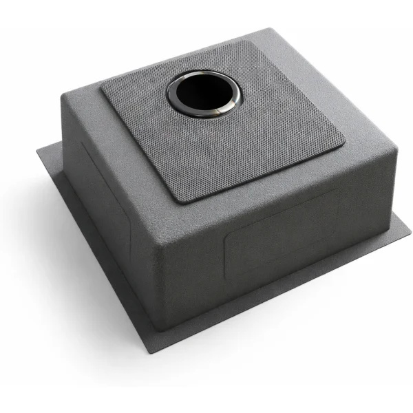 Кухонная мойка из нержавейки BLANTEK LS-5050STB Stone texture black